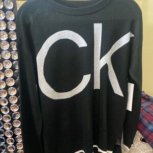 Calvin Klein Men's Black Sweater